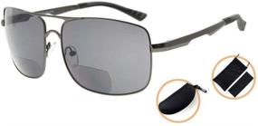 img 2 attached to 🕶️ Eyekepper Polycarbonate Polarized Bifocal Sunglasses - Pilot Style Sunshine Readers