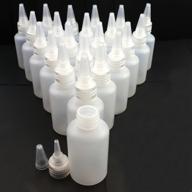 🎨 heatoe 20 pack 2oz squeeze bottles - a versatile set for crafts, art, glue, and more! logo
