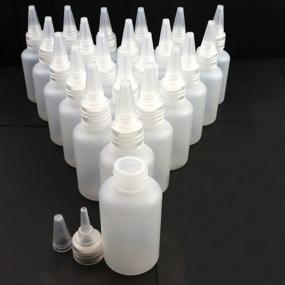 img 4 attached to 🎨 Heatoe 20 Pack 2oz Squeeze Bottles - A Versatile Set for Crafts, Art, Glue, and More!