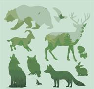 animals reusable stencils template kids（12 logo