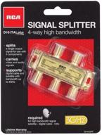 🔌 rca dh44sp signal splitter: 4-way high bandwidth solution for 2.4ghz signals logo