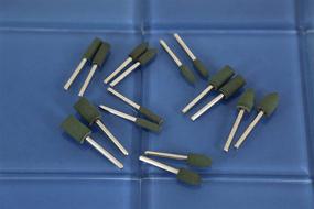 img 1 attached to 🔧 TEMO 16 Piece Rubber Polishing Burr Set - Bullet and Cylinder Shapes with 3mm Shank - Compatible with Dremel Rotary Tools - Sizes: 4, 6, 8, 10mm (5/32, 1/4, 5/16, 3/8 Inch)