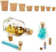 🔳 versatile small tapered cork stoppers for jars and bottles: 8 sizes, 80 pieces logo