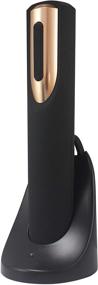 img 2 attached to Vin Fresco Electric Wine Opener: Stylish Rose Gold & Black Electric Corkscrew Opener with Rechargeable Design