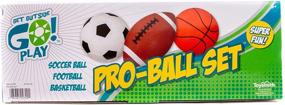 img 3 attached to 🏈 Toysmith Pro Ball 6.5 Inch Football Basketball: Perfect for Fun and Skill-building!