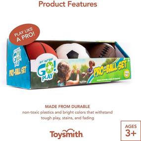 img 2 attached to 🏈 Toysmith Pro Ball 6.5 Inch Football Basketball: Perfect for Fun and Skill-building!