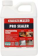 🧱 stone pro pro sealer - premium impregnating sealer for granite, marble, tile, and grout - 32 oz logo