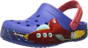img 4 attached to Crocband Boys Galactic Clog Cerulean