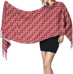 img 1 attached to 🧣 Sou Hiyori Scarf: A Stylish Cashmere Blanket Winter Shawl with Soft Pattern for Women