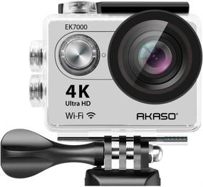 img 3 attached to 📸 AKASO EK7000 4K Action Camera Sports WiFi Underwater Camcorder DV (Silver): Capture Unforgettable Moments in Stunning Detail