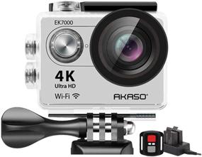 img 4 attached to 📸 AKASO EK7000 4K Action Camera Sports WiFi Underwater Camcorder DV (Silver): Capture Unforgettable Moments in Stunning Detail