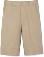 👖 french toast boys' pull-on khaki shorts: stylish and comfortable kids' clothing logo