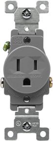 img 3 attached to ENERLITES Receptacle Tamper Resistant Commercial 61150 GY 10PCS