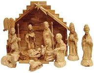 olive wood nativity traditional carvings logo