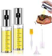 🍶 multifunctional glass oil spray bottle set - olive oil sprayer for cooking, baking, grilling (2 pack) logo