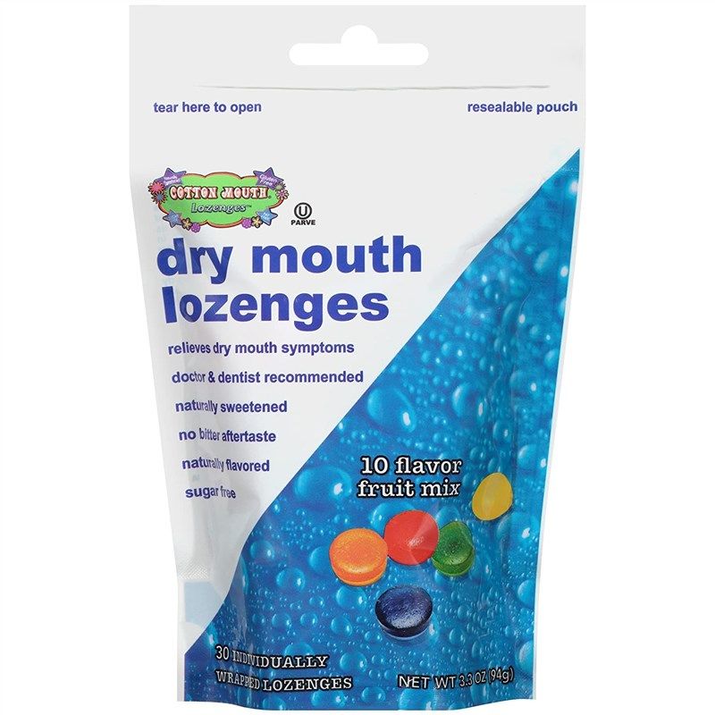 cotton mouth dry lozenges fruit 로고