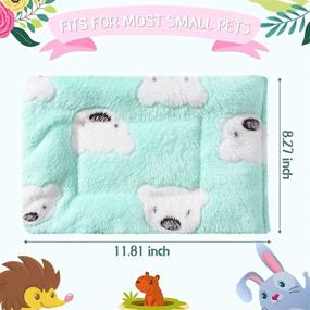 img 3 attached to 🐹 Guinea Pig Hamster Warm Mats Bed - Soft Cushion Sleep Pad for Hamsters, Squirrels, Hedgehogs, Rabbits, and Chinchillas