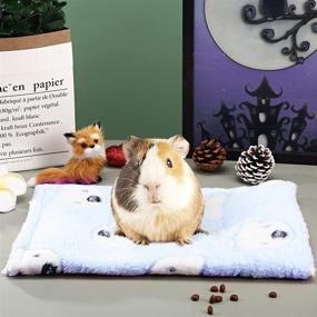 img 1 attached to 🐹 Guinea Pig Hamster Warm Mats Bed - Soft Cushion Sleep Pad for Hamsters, Squirrels, Hedgehogs, Rabbits, and Chinchillas