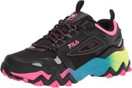 👟 fila oakmont women's sneaker: black multi athletic shoe for women logo