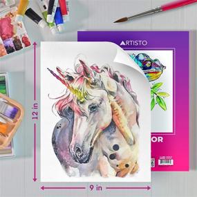 img 3 attached to Artisto Watercolor Acid Free Beginners Professionals Painting, Drawing & Art Supplies