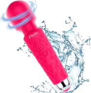 pheiho pink wireless usb rechargeable massager wand - powerful frequency for pain relief, muscle recovery, and sports logo