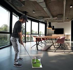 img 3 attached to ⛳️ Enhance Your Golf Swing Indoors & Outdoors with Adjustable Golf Swing Trainer - Ideal for Home or Office Use - Portable & Durable Material - Improve Your Game Anywhere!