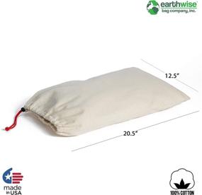 img 2 attached to 👜 Cotton Drawstring Storing Protecting Bags by Earthwise: A Versatile Storage Solution