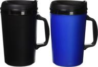 thermoserv foam insulated coffee black: stay warm and enjoy your coffee longer logo