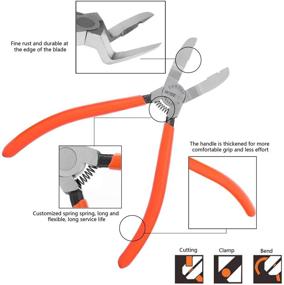 img 1 attached to 🔧 WISEPRO Car Trim Clip Cutter Puller Fastener Rivet Remover & Audio Panel Trim Removal Tool Kit with Fastener Remover and Multipurpose Side Cutting Pliers for Automotive Repairs