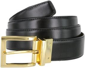 img 2 attached to 👔 Dress-Casual Men's Belts: Genuine Leather Accessories with Reversible Design