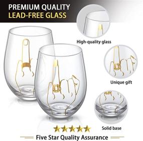 img 2 attached to 💍 GEMTEND Engagement Gifts: Ring Finger Wine Glass for Couples - Funny Wedding & Anniversary Gifts, Just Married Gift, Mr and Mrs, Newlywed, Bridal Shower Gift