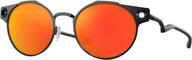 premium protection with oakley men's oo6046 deadbolt titanium round sunglasses логотип