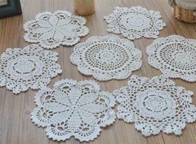 img 1 attached to Салфетки SouthMage Crochet Doilies Runners Coasters