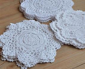 img 3 attached to Салфетки SouthMage Crochet Doilies Runners Coasters