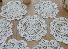img 2 attached to Салфетки SouthMage Crochet Doilies Runners Coasters