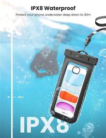 img 3 attached to 📱 UGREEN Universal Waterproof Case 2 Pack Cell Phone Pouch Dry Bag - iPhone 11 Pro Max, iPhone SE 2020, iPhone X XR XS 8 Plus 7 6S 6 5, Samsung Galaxy S20 S10 S9 S8 Plus Note 8 S7 Edge S6