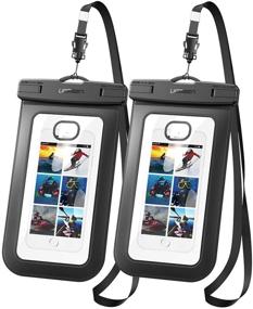 img 4 attached to 📱 UGREEN Universal Waterproof Case 2 Pack Cell Phone Pouch Dry Bag - iPhone 11 Pro Max, iPhone SE 2020, iPhone X XR XS 8 Plus 7 6S 6 5, Samsung Galaxy S20 S10 S9 S8 Plus Note 8 S7 Edge S6