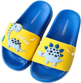 img 4 attached to 🦖 Dinosaur Outdoor Boys' Toddler Slippers Sandals - Anti-Skid Shoes