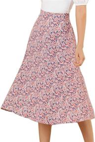 img 4 attached to Allegra Womens Floral Peasant Elastic Women's Clothing in Skirts