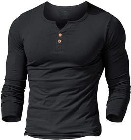 img 4 attached to Slim Fit Sleeveless Muscle T-Shirt with Buttons - Men's Clothing in Shirts