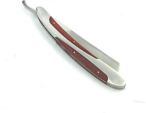 img 2 attached to 🪒 G.B.S Men's Shaving Razor 5/8" - Straight Razor Natural Wood Scale, Premium Quality Single Blade Straight Edge Razor, Moustache & Beard Shaper Handle Red Wood Grain: Ultimate Wet Shaving Tool for Men with Enhanced SEO