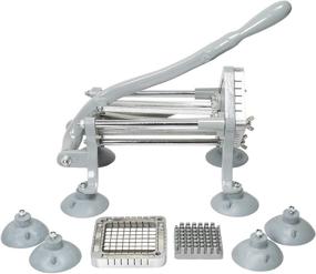 img 2 attached to 🍟 WYZworks Professional French Fry Cutter - 3/8 inch Cutting Frame Included + Free Bonus 1/2" Cutting Frame