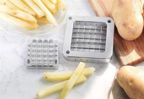 img 1 attached to 🍟 WYZworks Professional French Fry Cutter - 3/8 inch Cutting Frame Included + Free Bonus 1/2" Cutting Frame