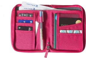 img 3 attached to 📚 Optimized Zippered Passport and Document Organizer