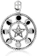 withlovesilver sterling silver pentacle pendant women's jewelry logo