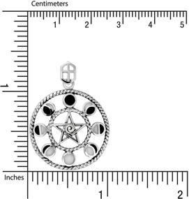 img 2 attached to WithLoveSilver Sterling Silver Pentacle Pendant Women's Jewelry