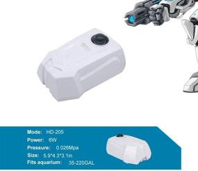 img 2 attached to 🐠 UPETTOOLS Aquarium Air Pump: High-Performance Oxygen Pump for Deepwater Fish Tanks with Adjustable Aerator and 2 Outlets