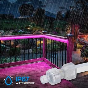 img 3 attached to 🎀 50ft Outdoor LED Neon Rope Light – Waterproof, ETL & UL Certified, AC 120V (150ft Max), Pink – Ideal for Commercial Building Decor, Soffit Display