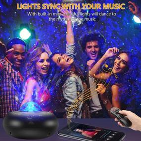 img 3 attached to 🌌 Syslux Smart Galaxy Projector with Star Projector for Alexa and Google Assistant, LED Nebula Night Light Projector with Remote Control, Timer, Music Speaker - Bedroom Decor for Kids and Adults