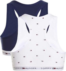 img 1 attached to 👚 Tommy Hilfiger Girls White Crop Top - Active Girls' Clothing